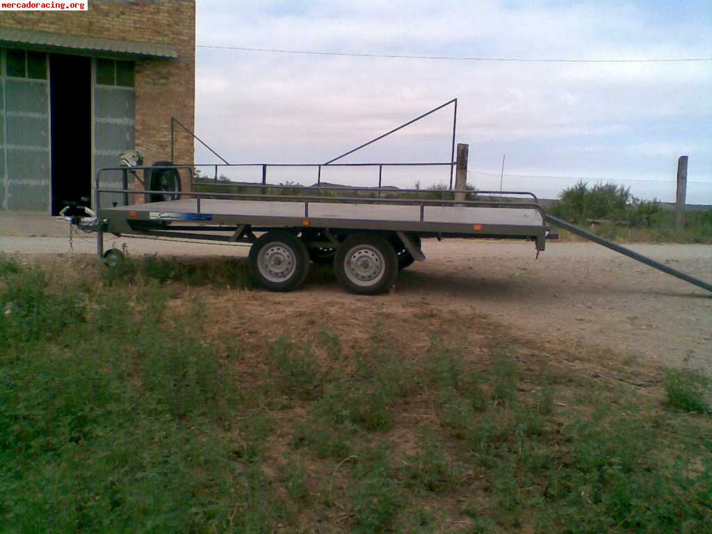 Remolque plataforma 4 x 2 - homologada 750kgs.