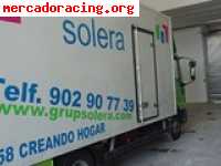 Camión-taller para el transporte de vehículos de competición