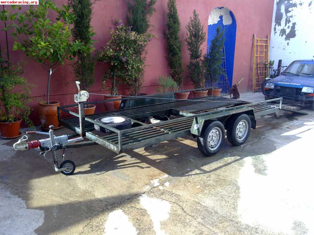 Se vende remolque porta-coches 2 ejes