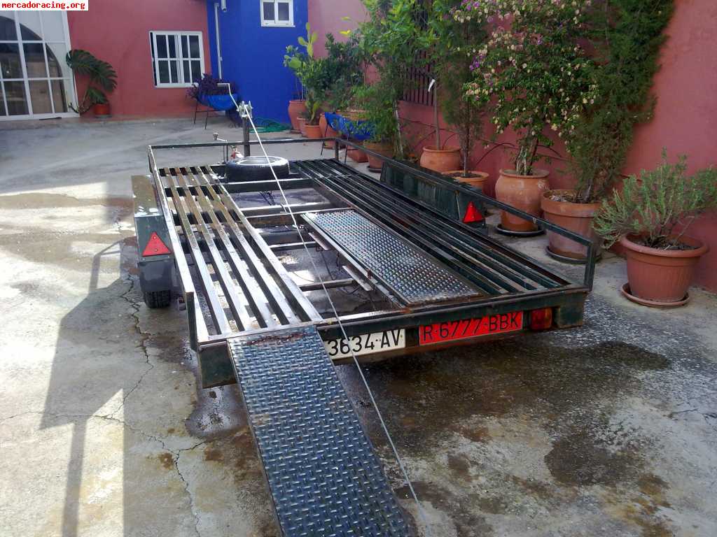 Se vende remolque porta-coches 2 ejes