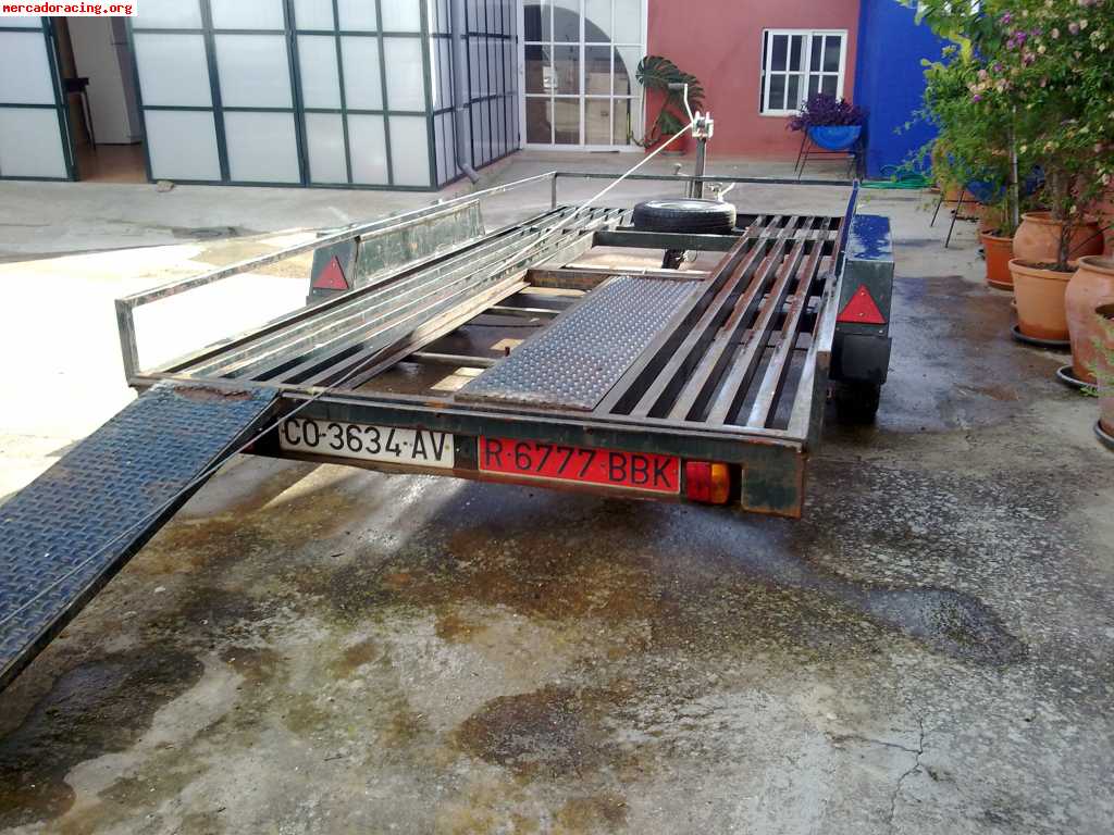 Se vende remolque porta-coches 2 ejes