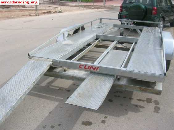 Remolque porta-coches cuni 2 ejes pma 1500kg