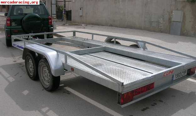 Remolque porta-coches cuni 2 ejes pma 1500kg