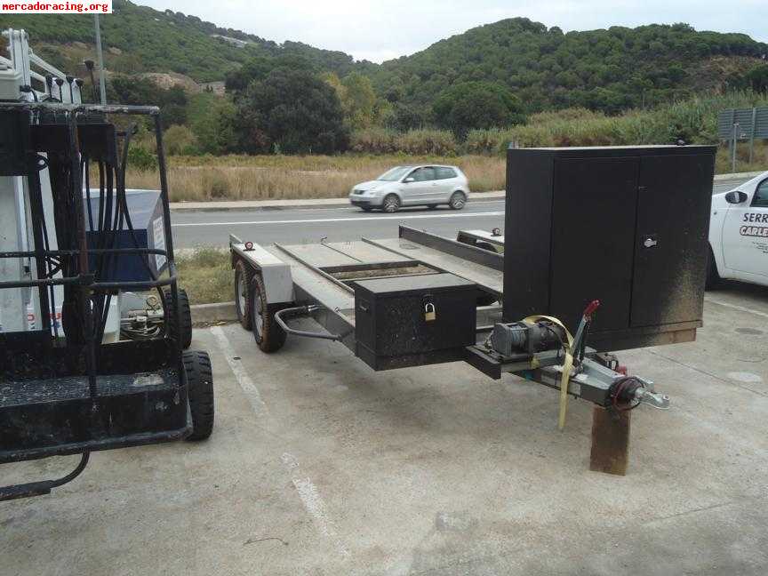 Remolque 2 ejes con cablestrante 1700€