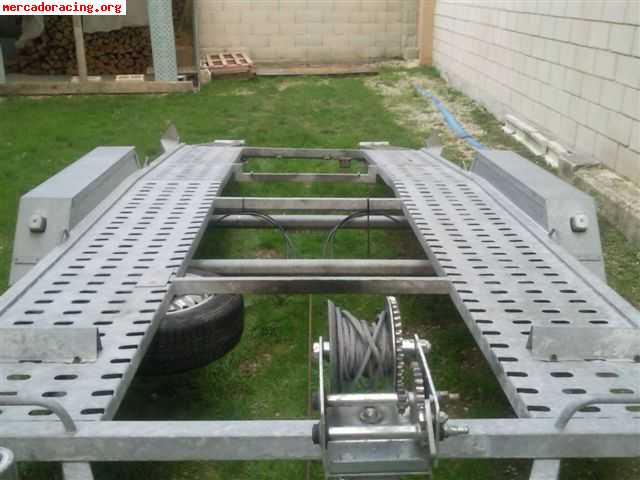 Remolque portacoches galvanizado