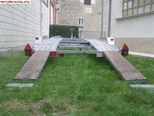 Remolque portacoches galvanizado