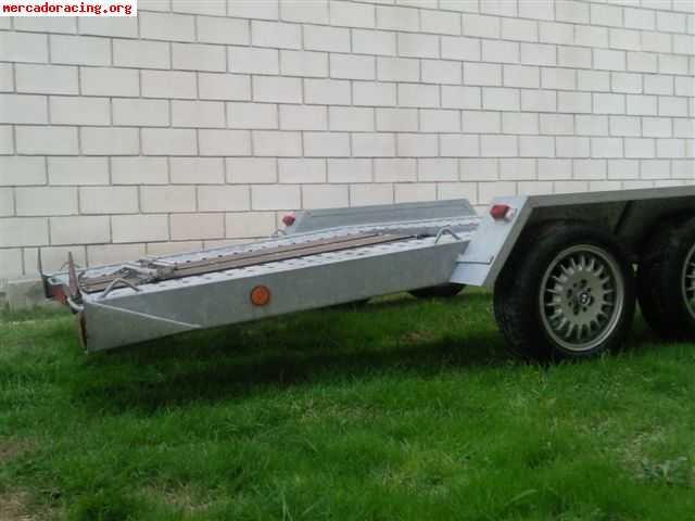 Remolque portacoches galvanizado
