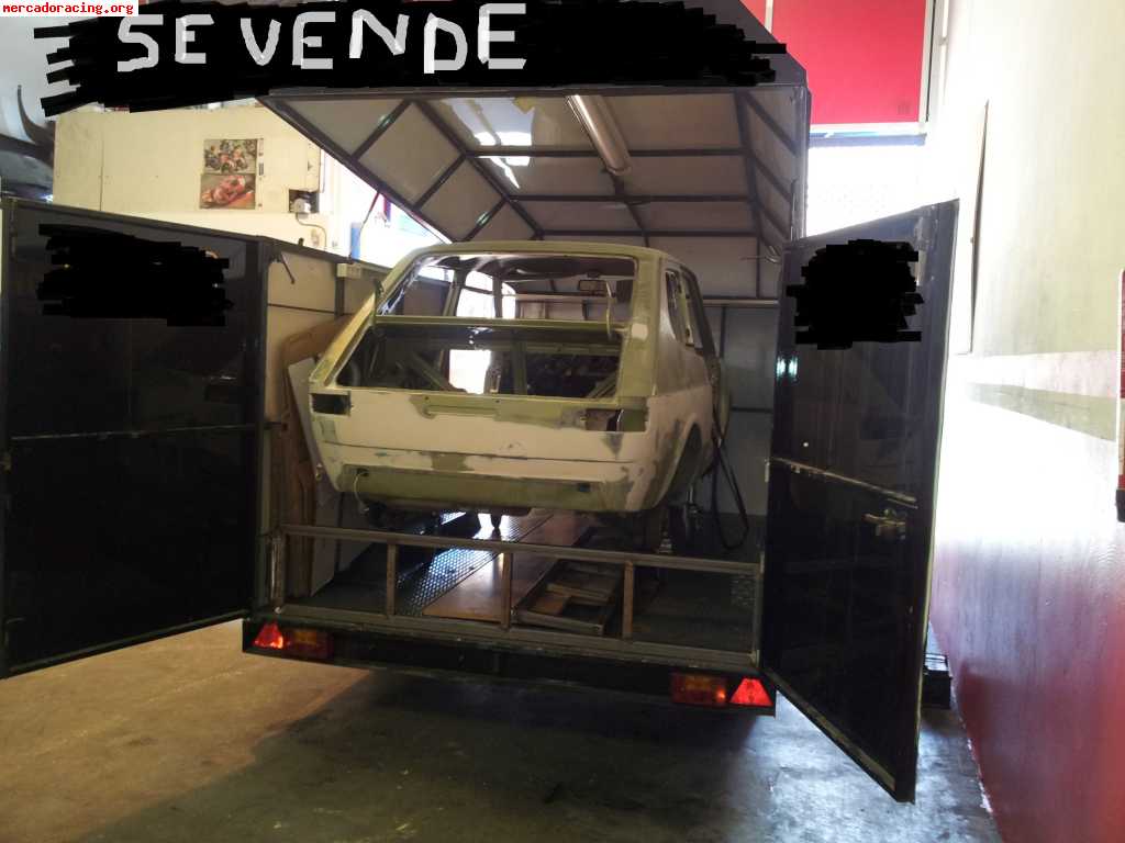 Se vende remolque o batea cerrtada de aluminio 