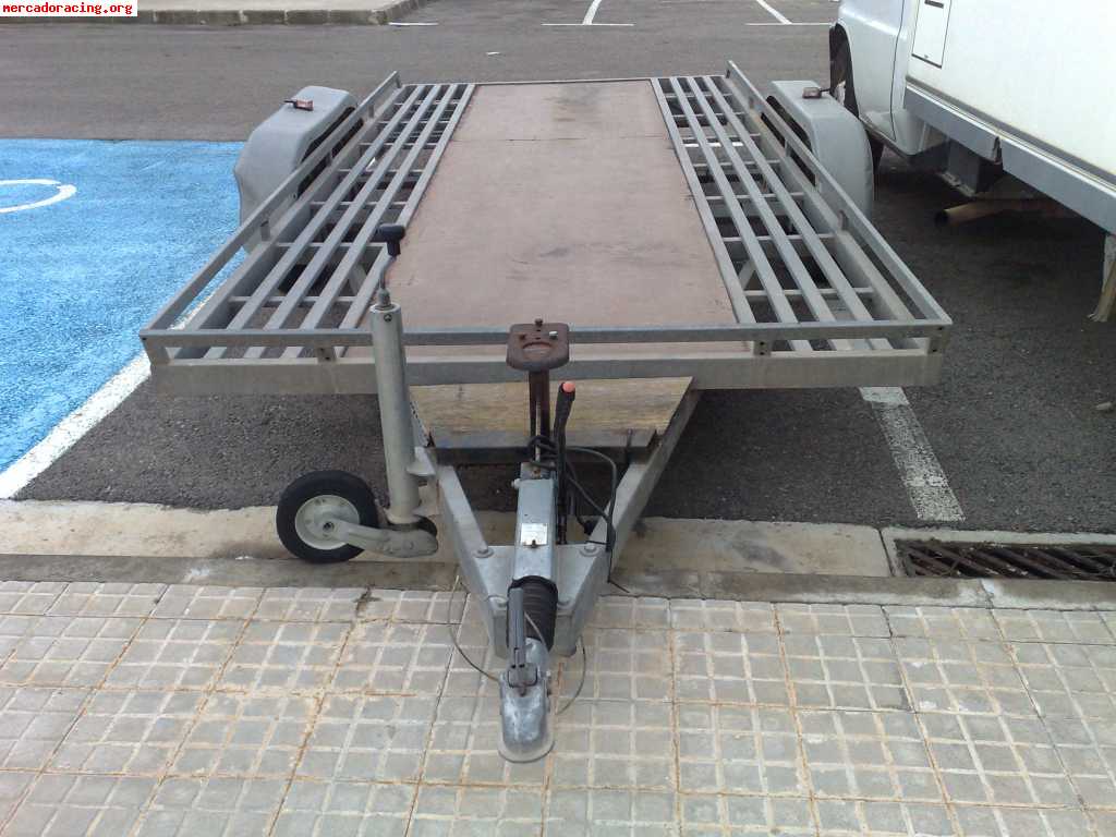 Remolque portacoches galvanizado