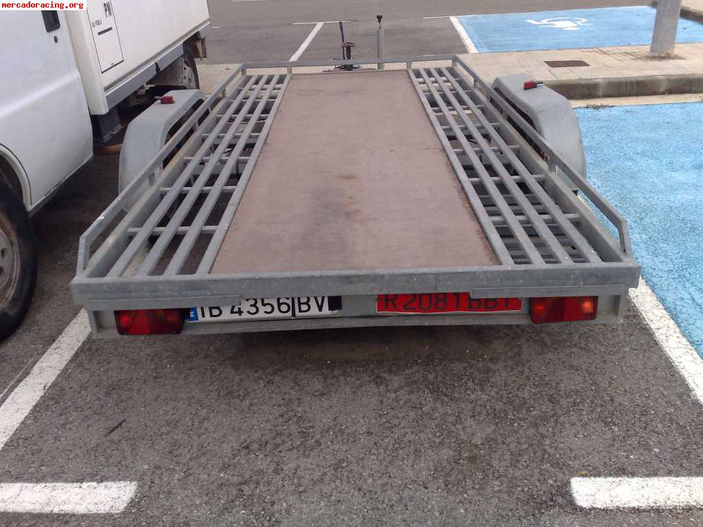Remolque portacoches galvanizado