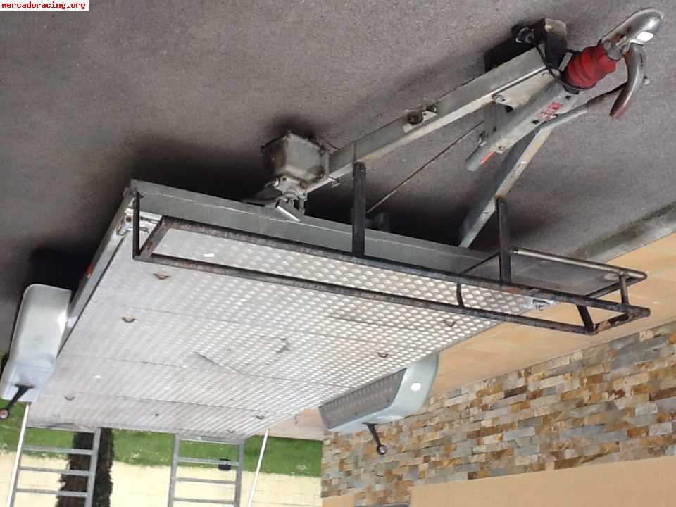 Remolque de dos ejes  con. basculante y galvanizado