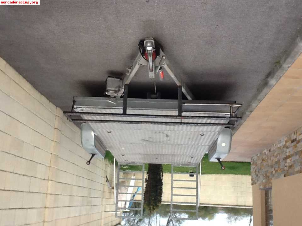 Remolque de dos ejes  con. basculante y galvanizado