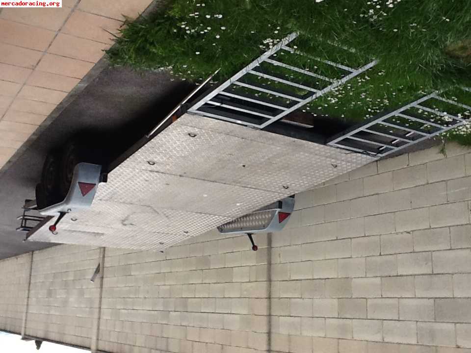 Remolque de dos ejes  con. basculante y galvanizado