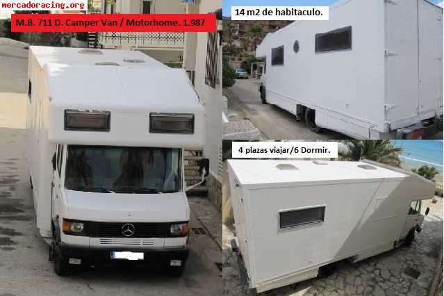 Vendo mercedes 711 d autocaravana