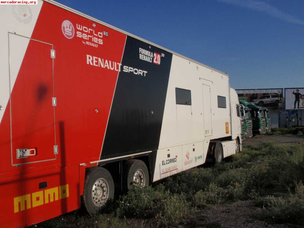 Camión daf ft 430 con remolque de asistencia de equipo de ca