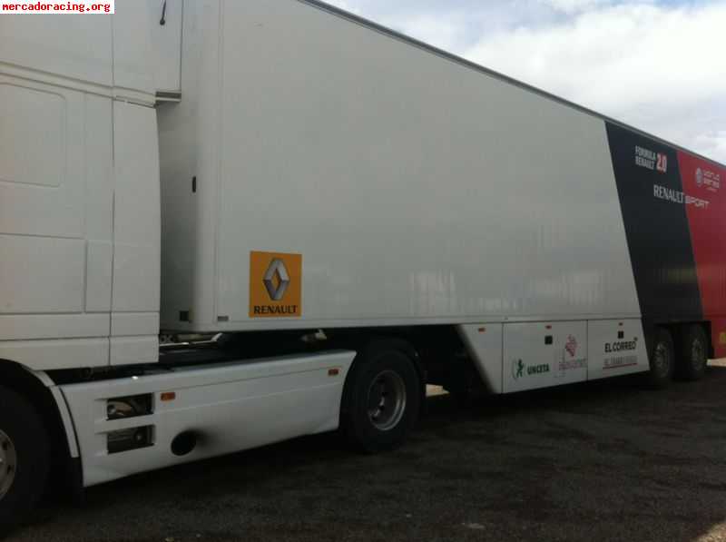 Camión daf ft 430 con remolque de asistencia de equipo de ca