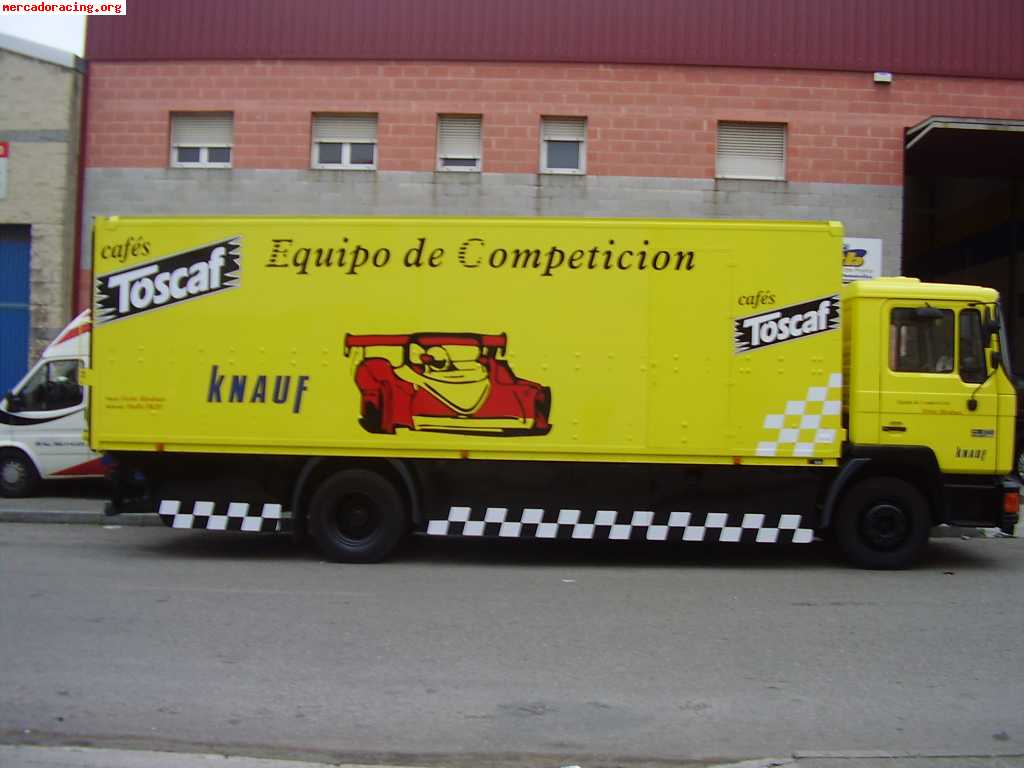 ¡vendo camión-taller con habitáculo man!