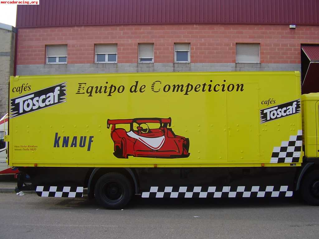 ¡vendo camión-taller con habitáculo man!