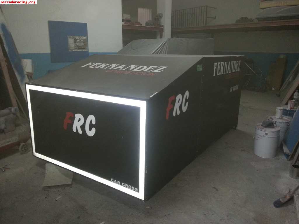 Caja para cerrar remolque de car cross