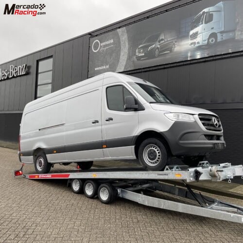  remolque portacoches basculante 3 ejes 3500kg 6m