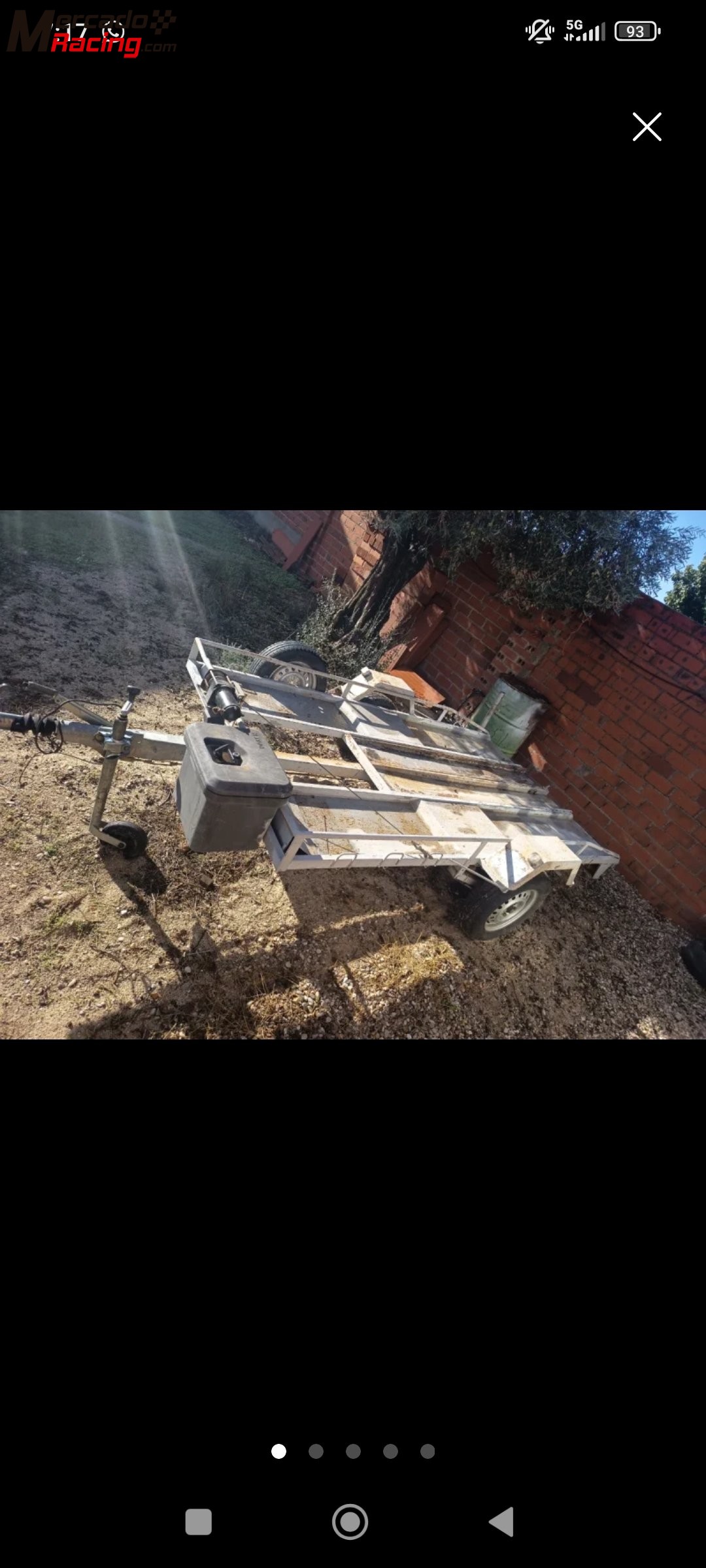 Remolque 750 kilos con documentacion