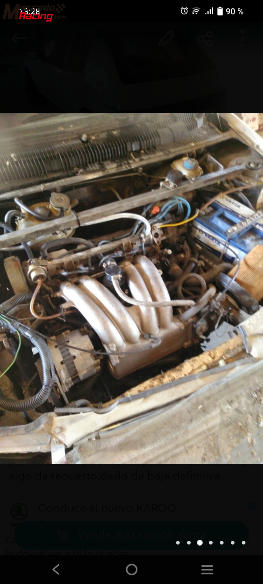 Plataforma porta coche y 205 2.0 de autocros 