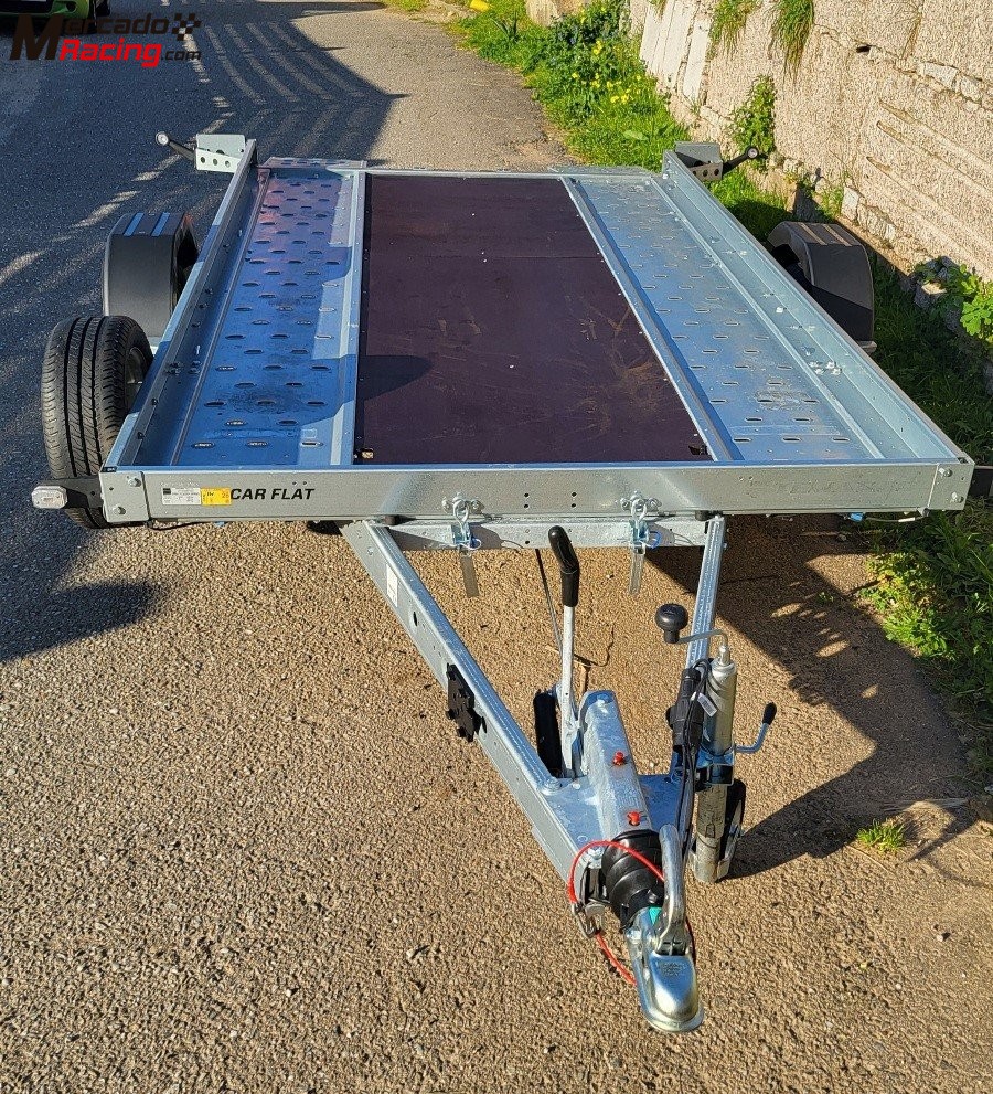 Vendo remolque plataforma porta vehículos basculante