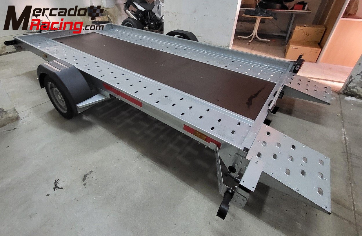 Vendo remolque plataforma porta vehículos basculante