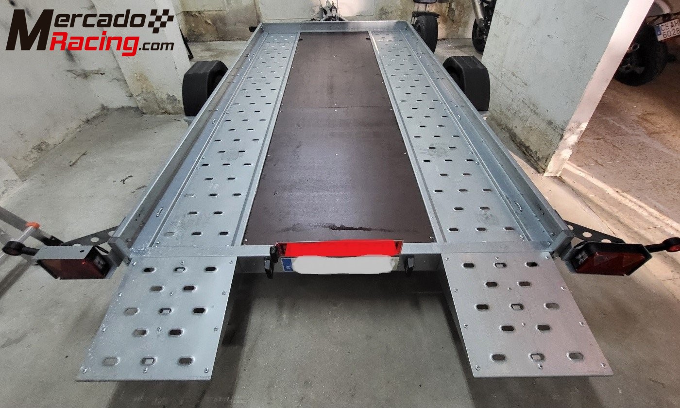 Vendo remolque plataforma porta vehículos basculante