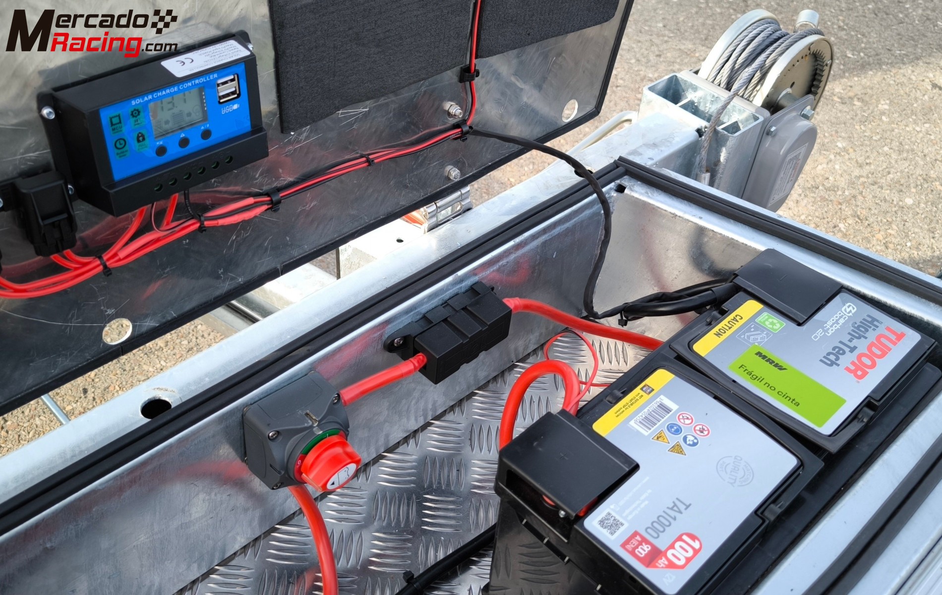 Remolque portacoches basculante 3 ejes 3500kg 