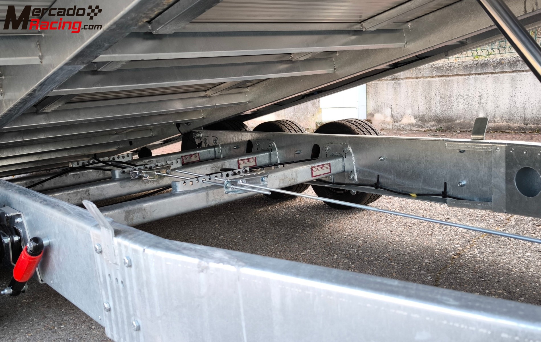  remolque portacoches basculante 3 ejes 3500kg 