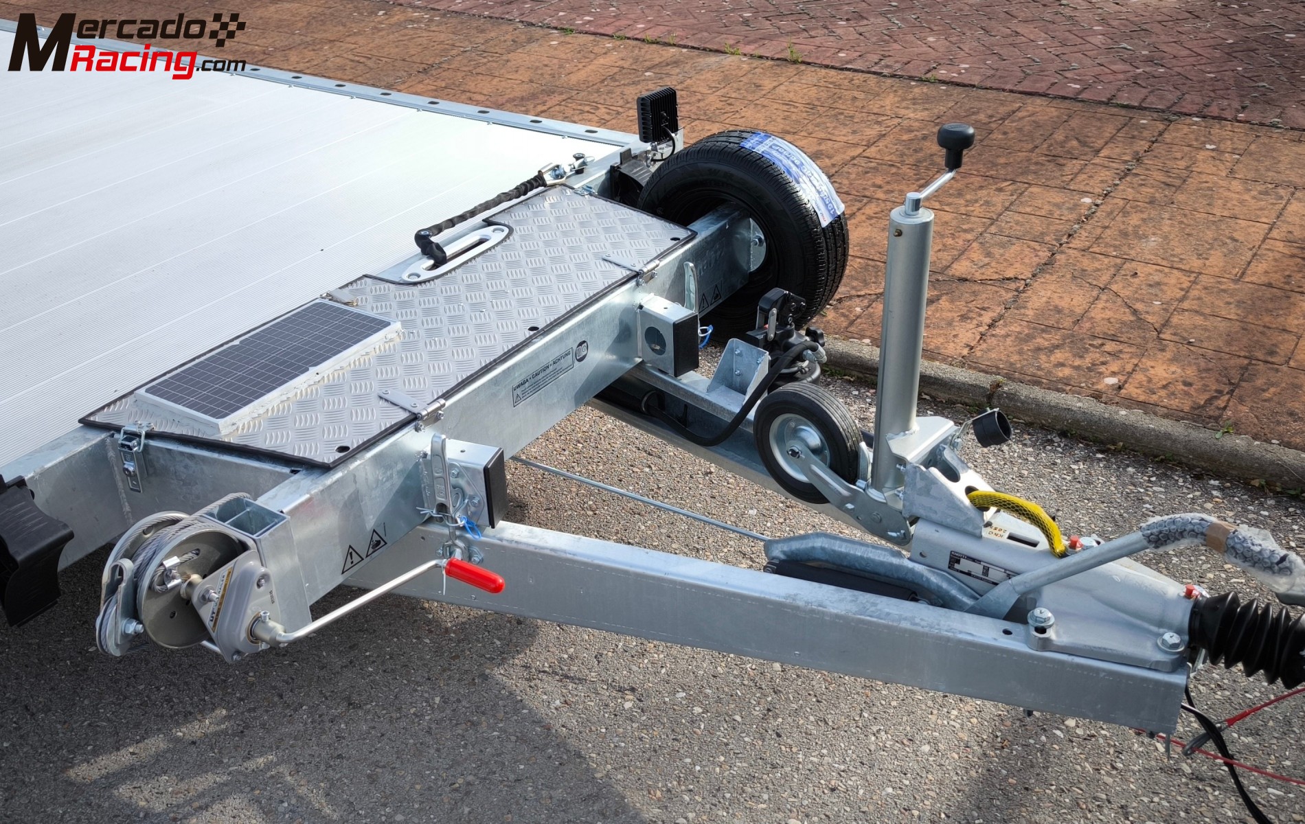  remolque portacoches basculante 3 ejes 3500kg 