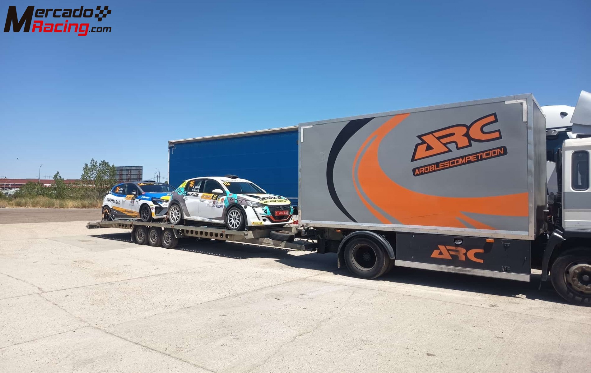 Remolque para dos coches