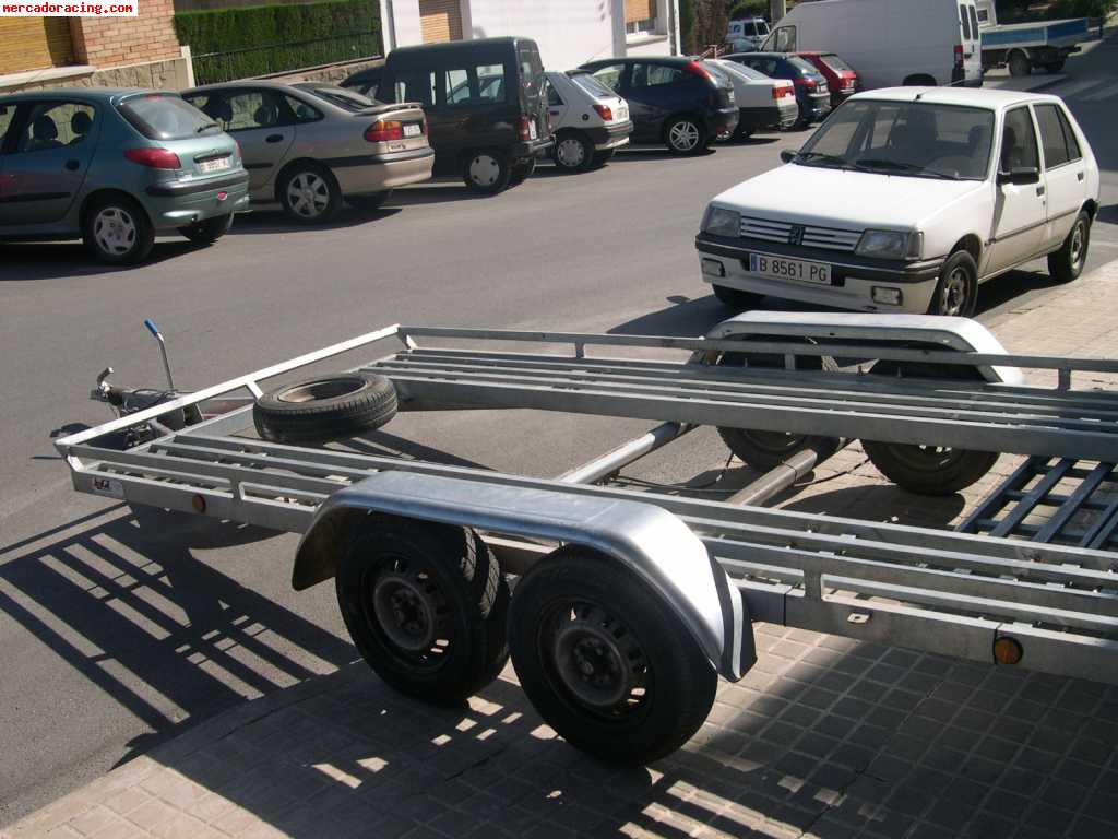 Remolque portacoches galvanizado