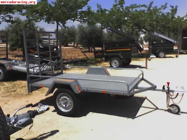 Remolque para quads, motos, etc, plataforma 220 x 130