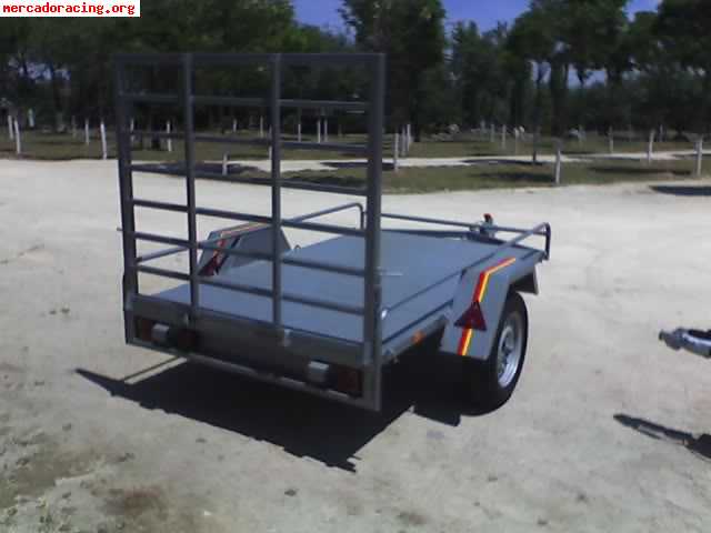 Remolque para quads, motos, etc, plataforma 220 x 130