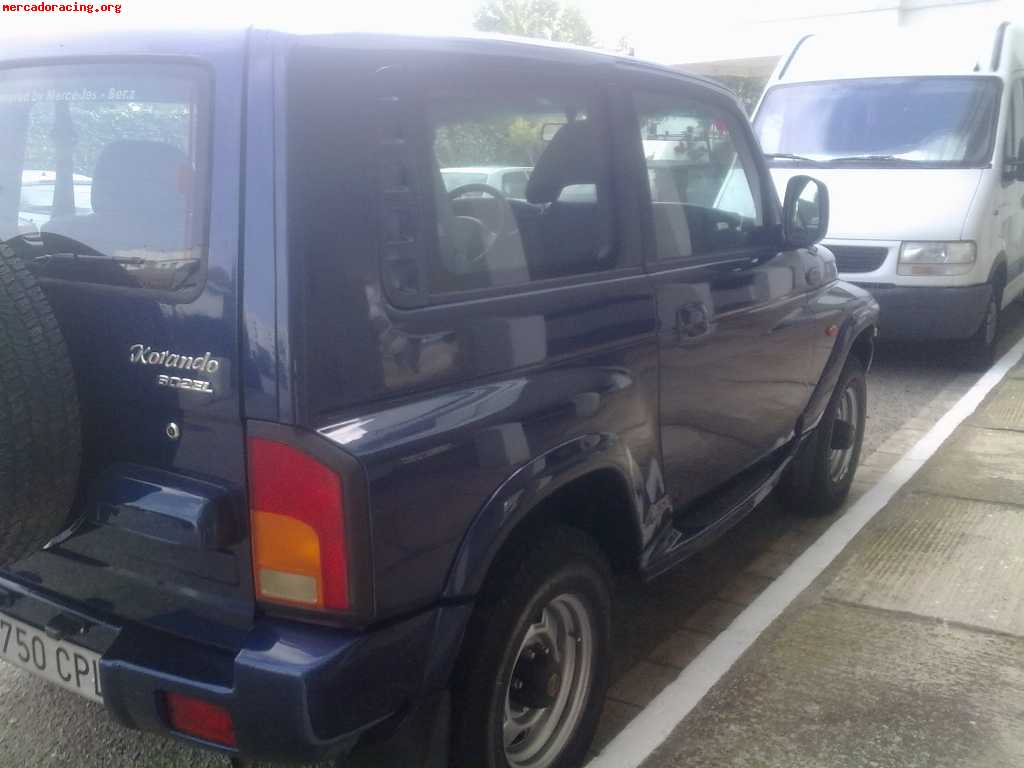 Cambio korando 2.8 por peugeot 205 gti de carreras