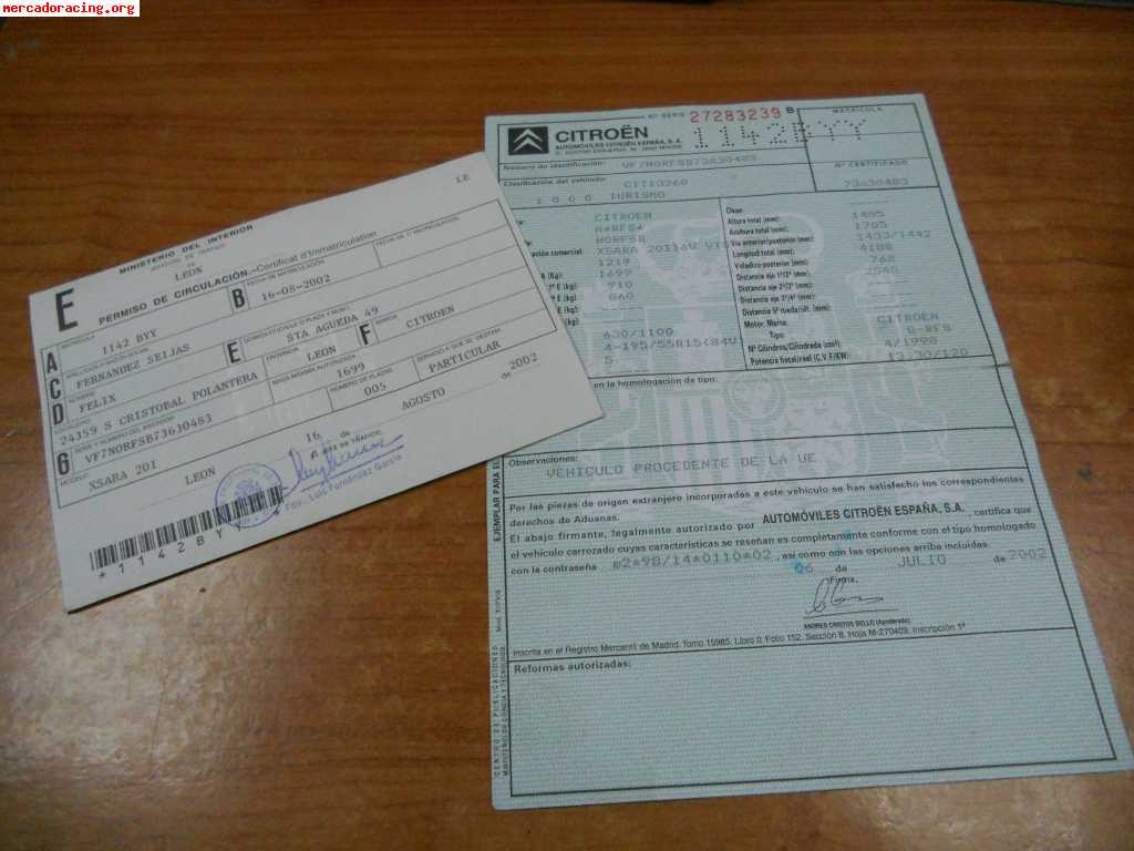 Carrocería documentada de xsara vts 150€