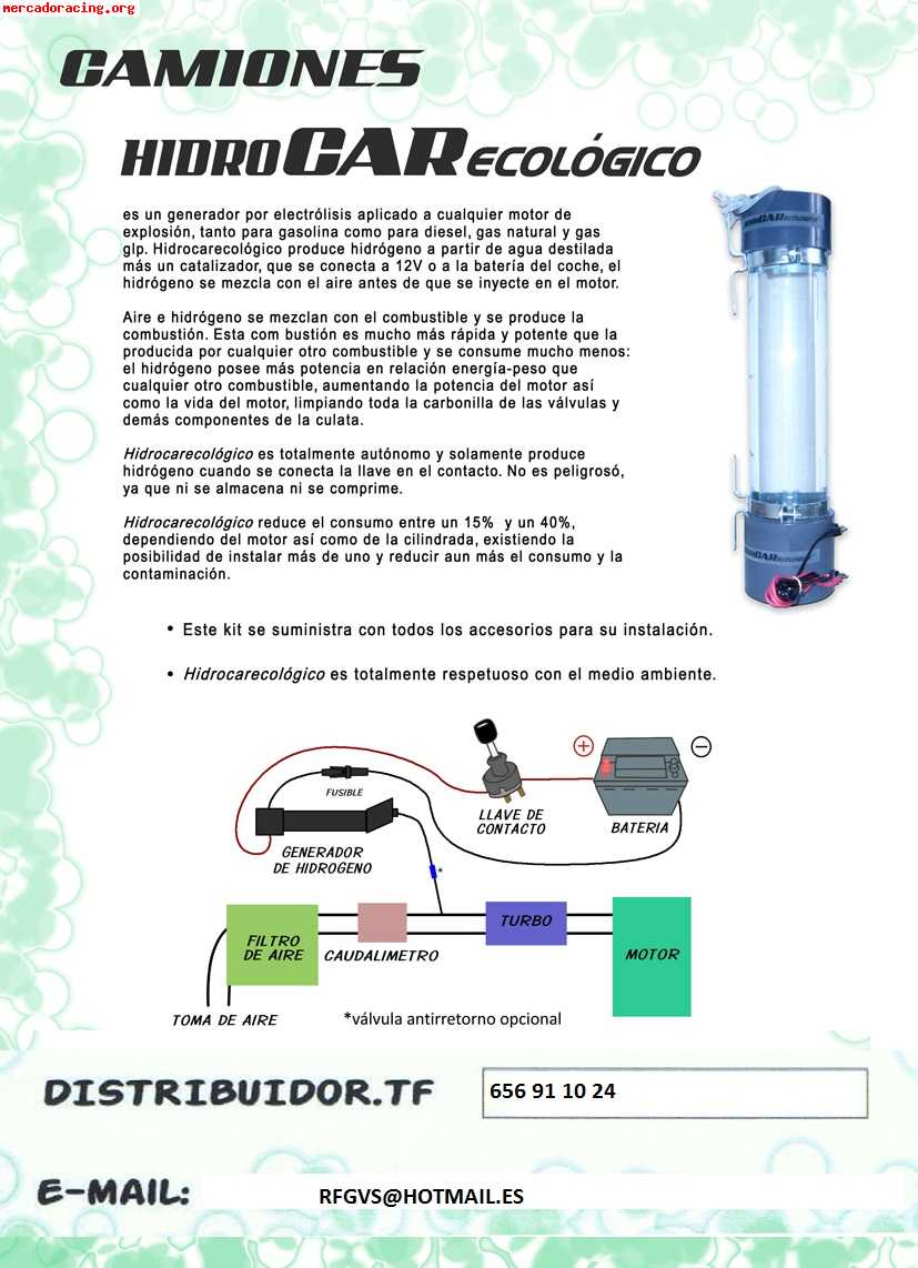 Ahorre combustible e incremente potencia