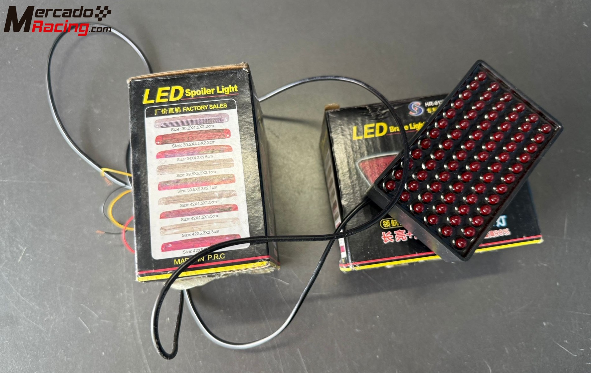 Kit 3 luces autocross o rallycross de leds traseras 