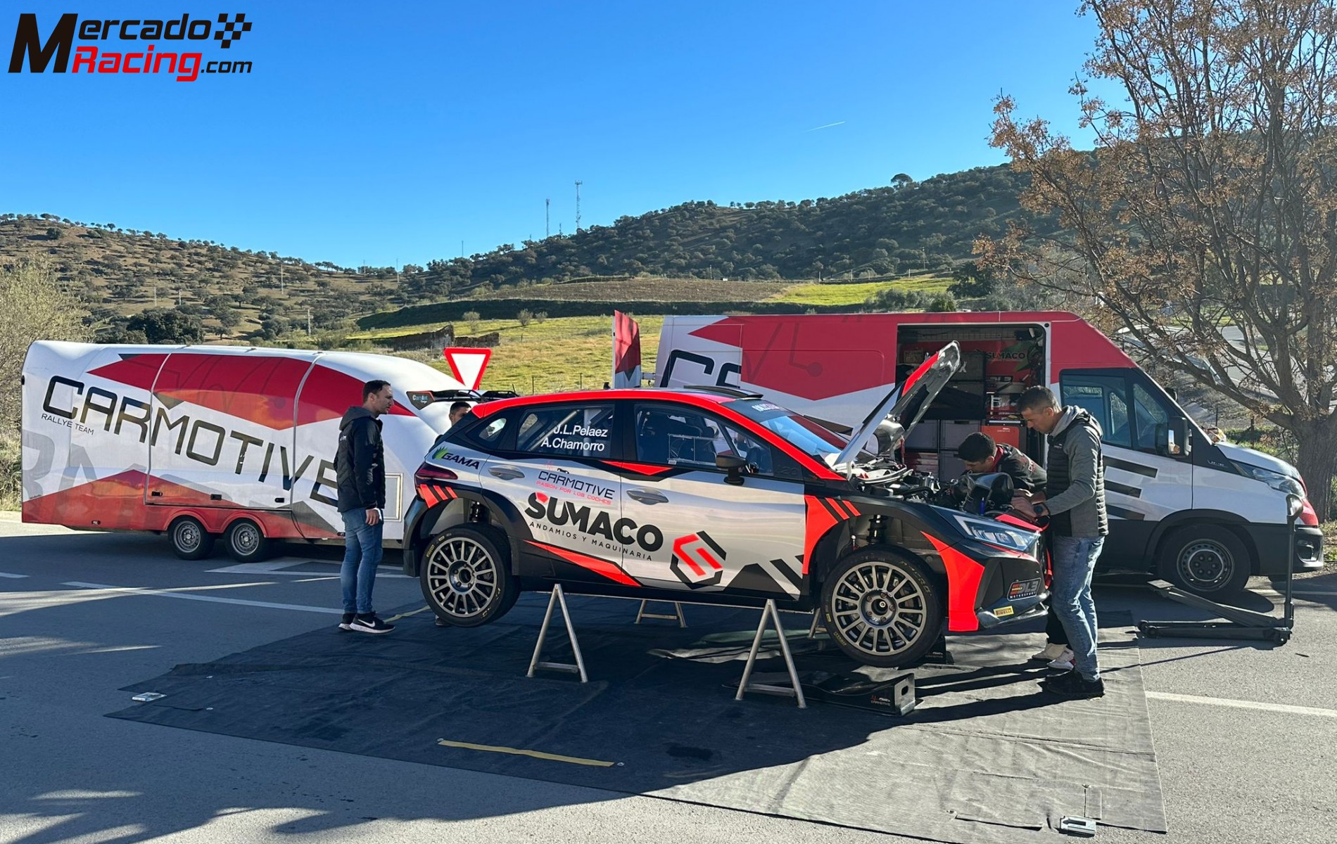 Skoda y hyundai rally2