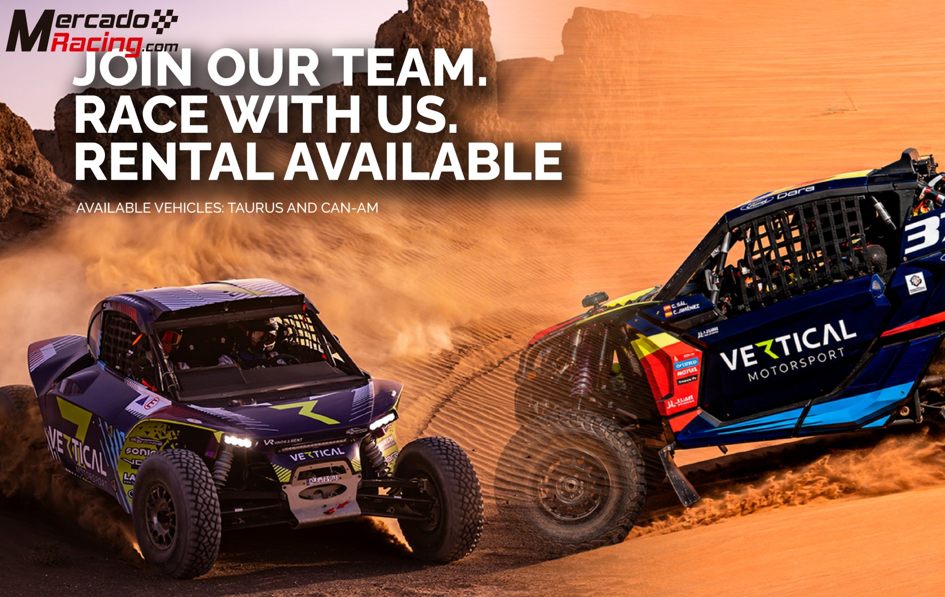 Rally raid rental – challenger & ssv | race with us