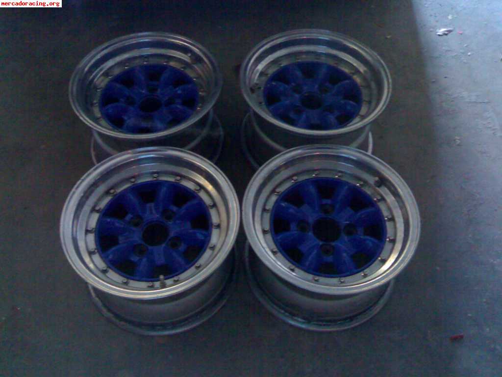 Llantas tipo minilite 2 de 7x13 et14 y 2 de 8x13 et4 buje 4x