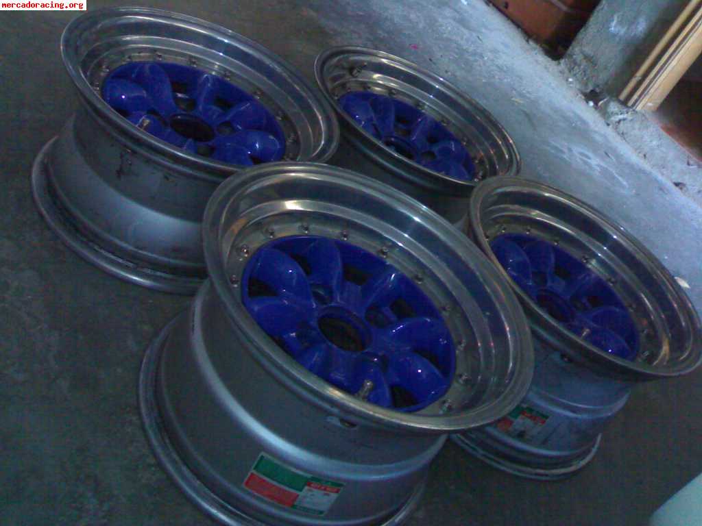 Llantas tipo minilite 2 de 7x13 et14 y 2 de 8x13 et4 buje 4x