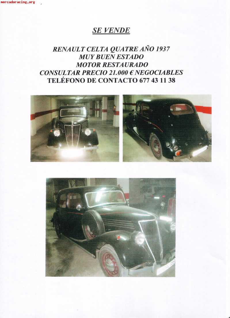 Venta de coches de los años 20 y 30