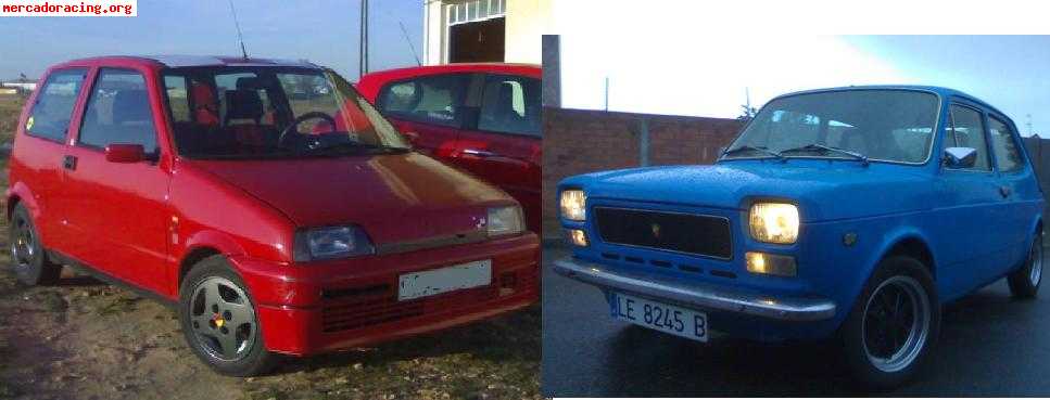 Seat 127 y  fiat cinquecento sporting