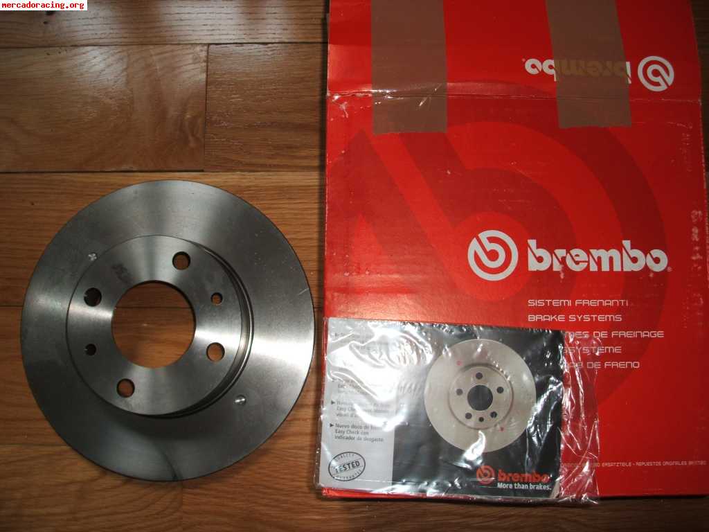 Discos de freno brembo para seat 124.