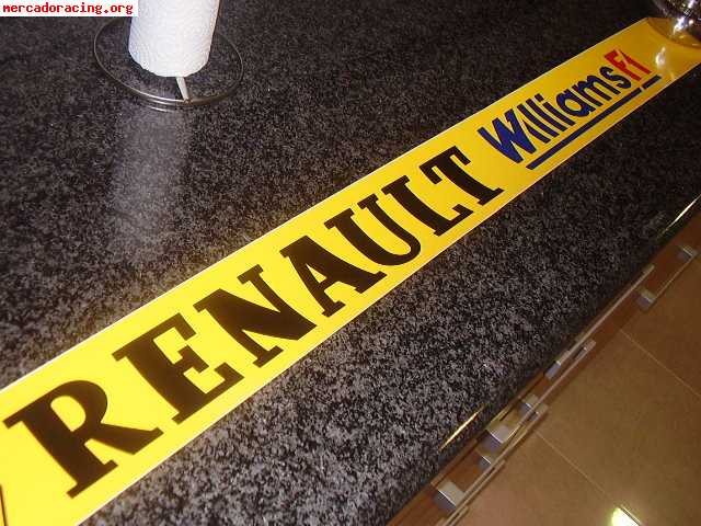 Vendo adhesivo parasol renault f1 williams