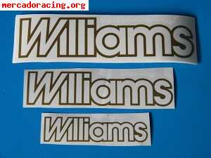 Se venden pegatinas williams