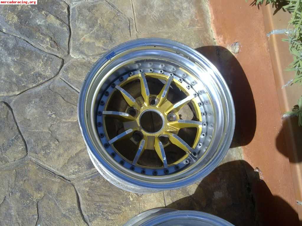 Vendo 4 llantas braid serie i porsche 8 y 10x15